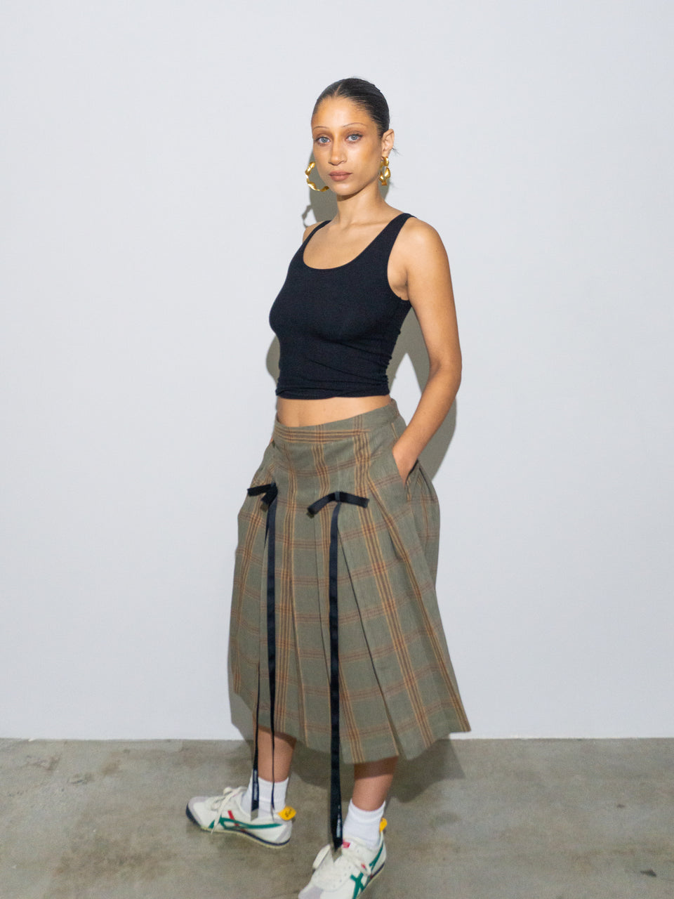 PLEATED SKIRT - PLAID