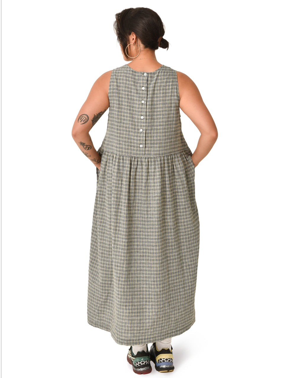 MAMA Linen-blend Dress