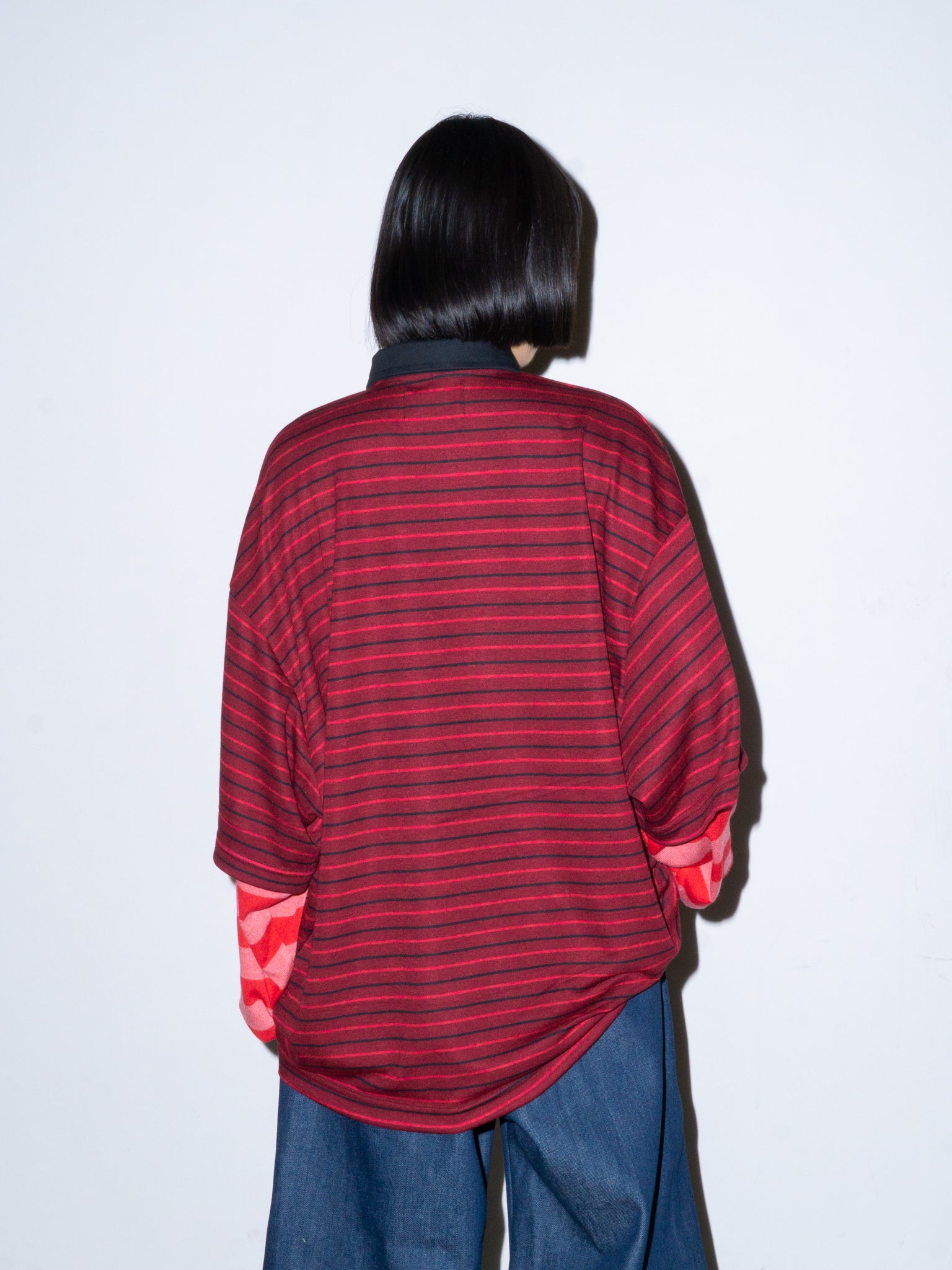 REFEREE POLO IN RED STRIPE