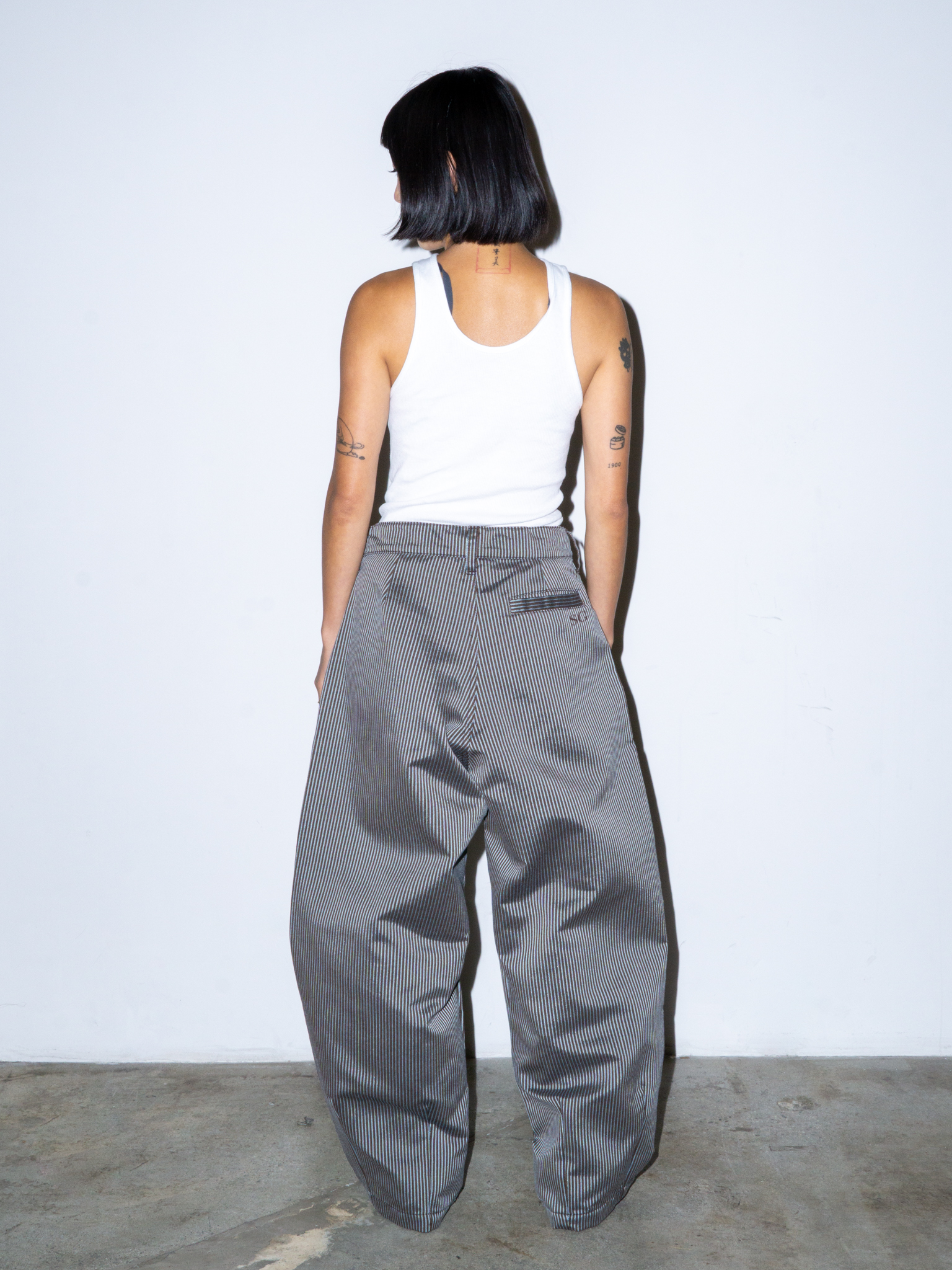 SUPER WIDE PANTS IN STRIPE