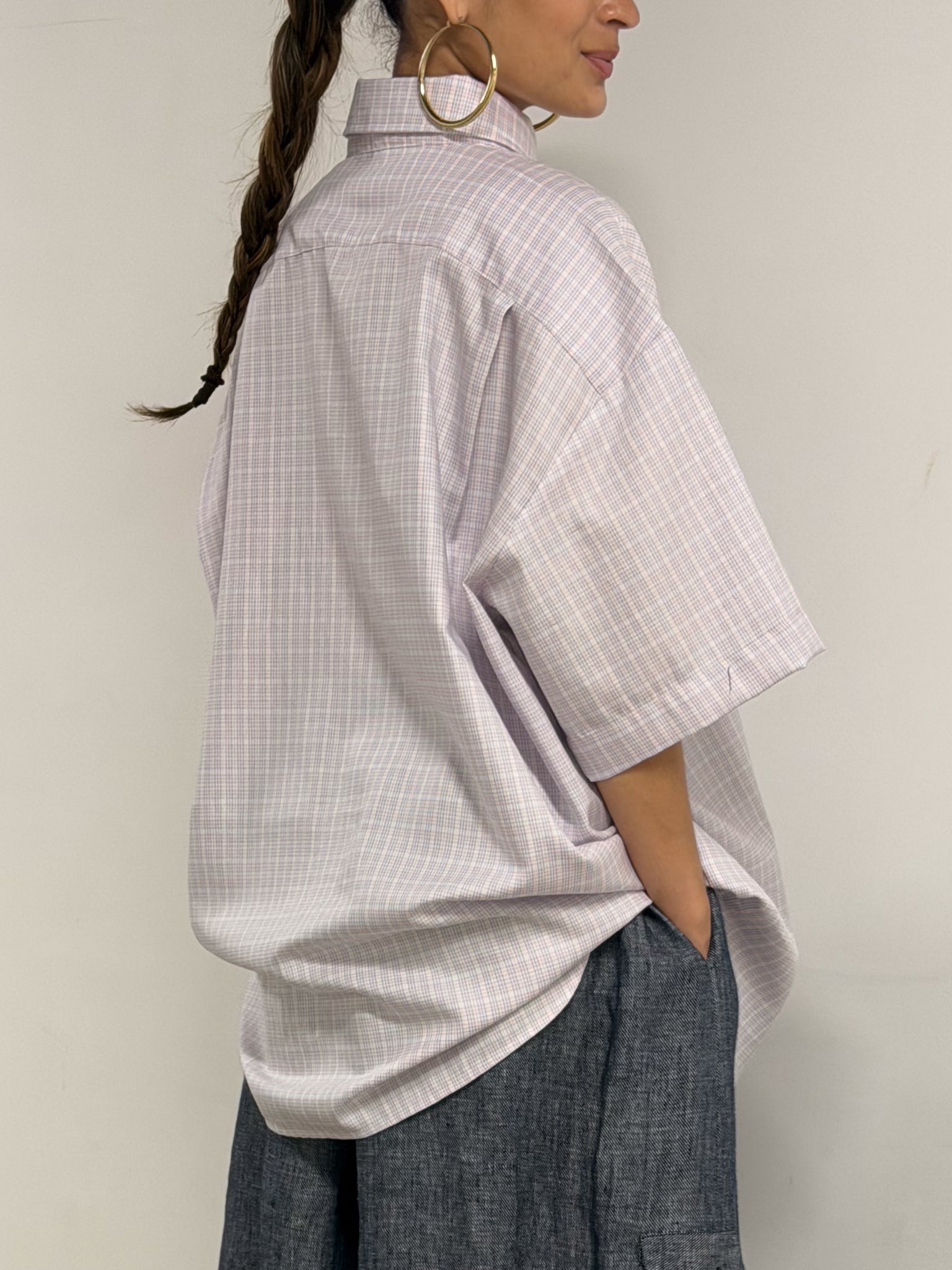 WORK SHIRT IN PINK PLAID