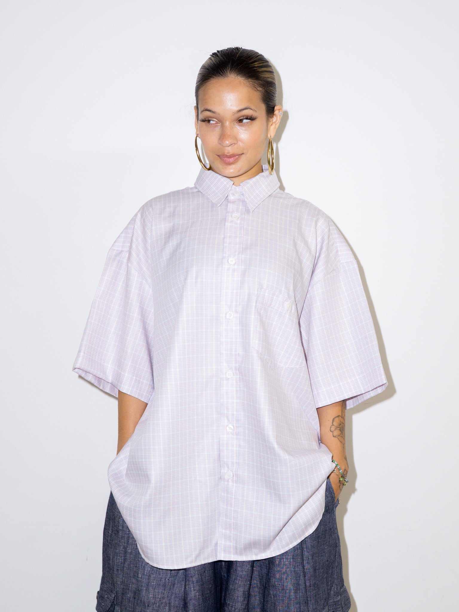WORK SHIRT IN PINK PLAID