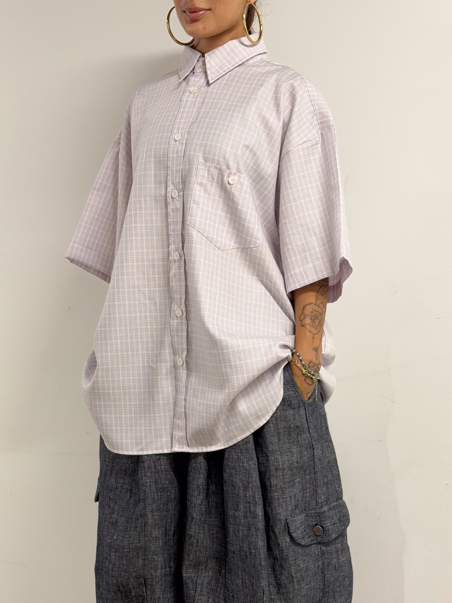 WORK SHIRT IN PINK PLAID