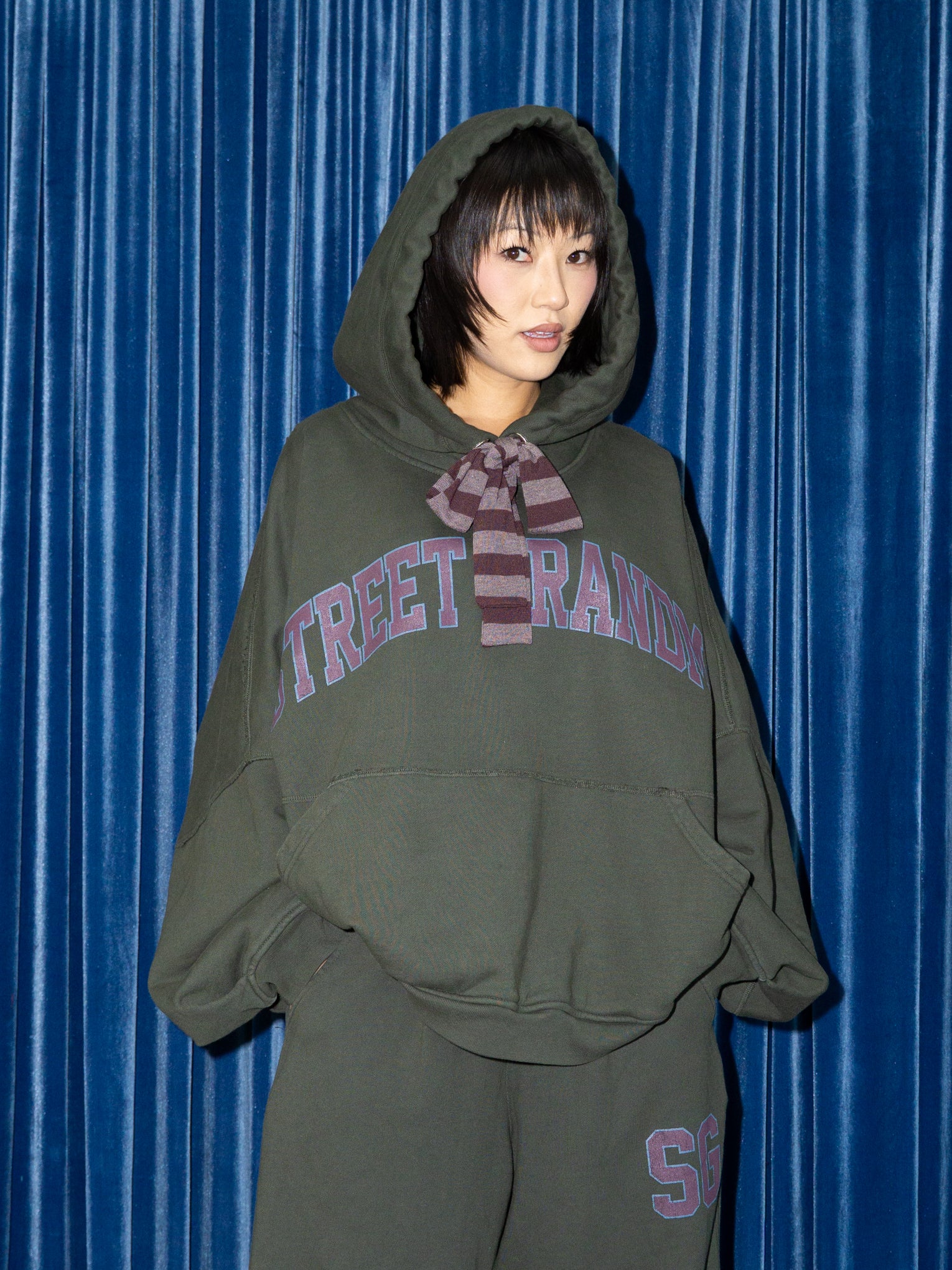 VINTAGE WASH HOODIE IN GREEN