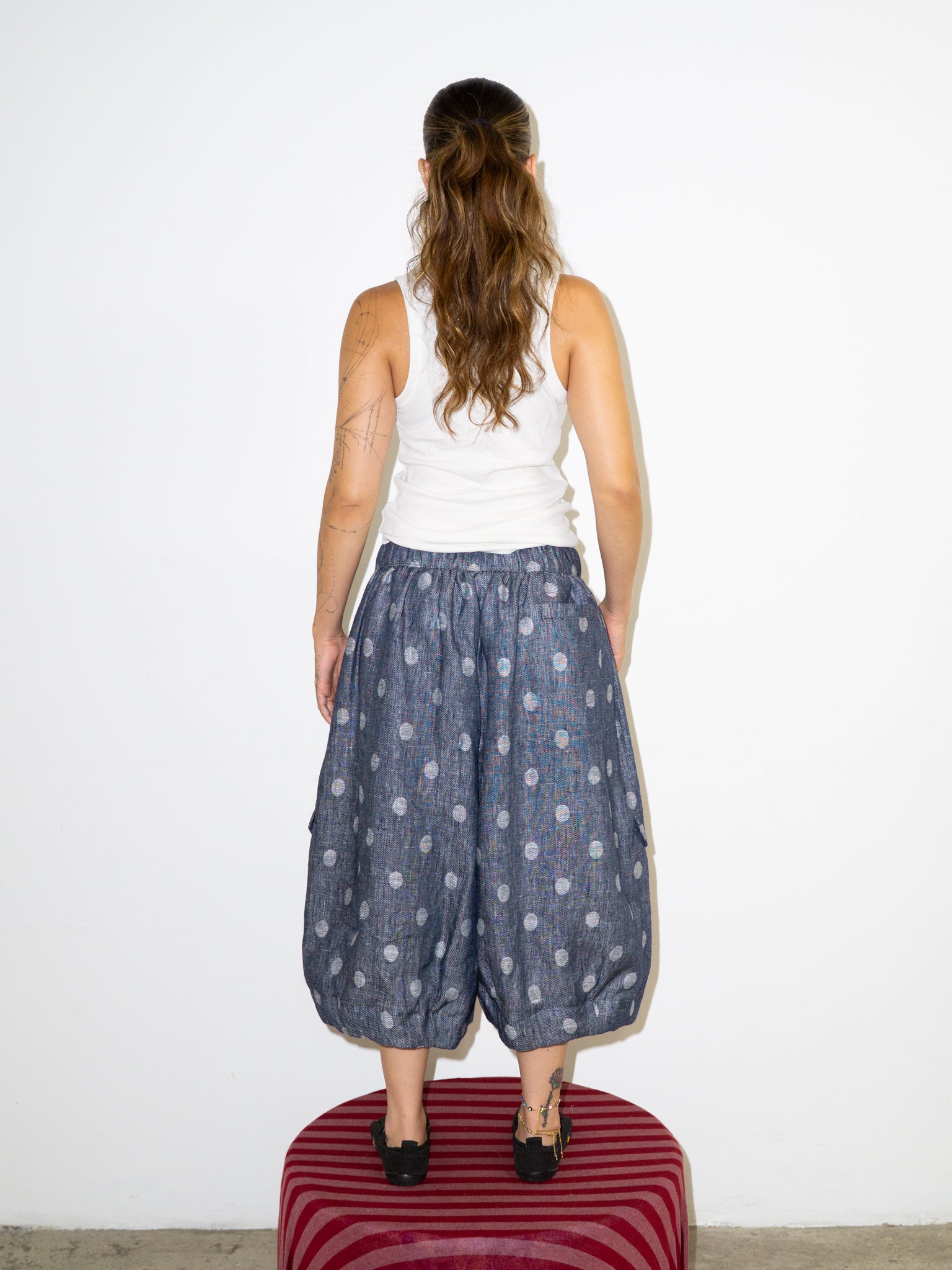 PARACHUTE SHANTS IN POLKA DOT LINEN