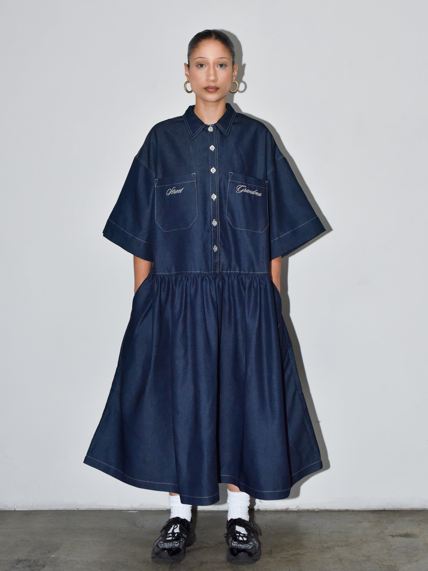 SHIRT DRESS IN DENIM