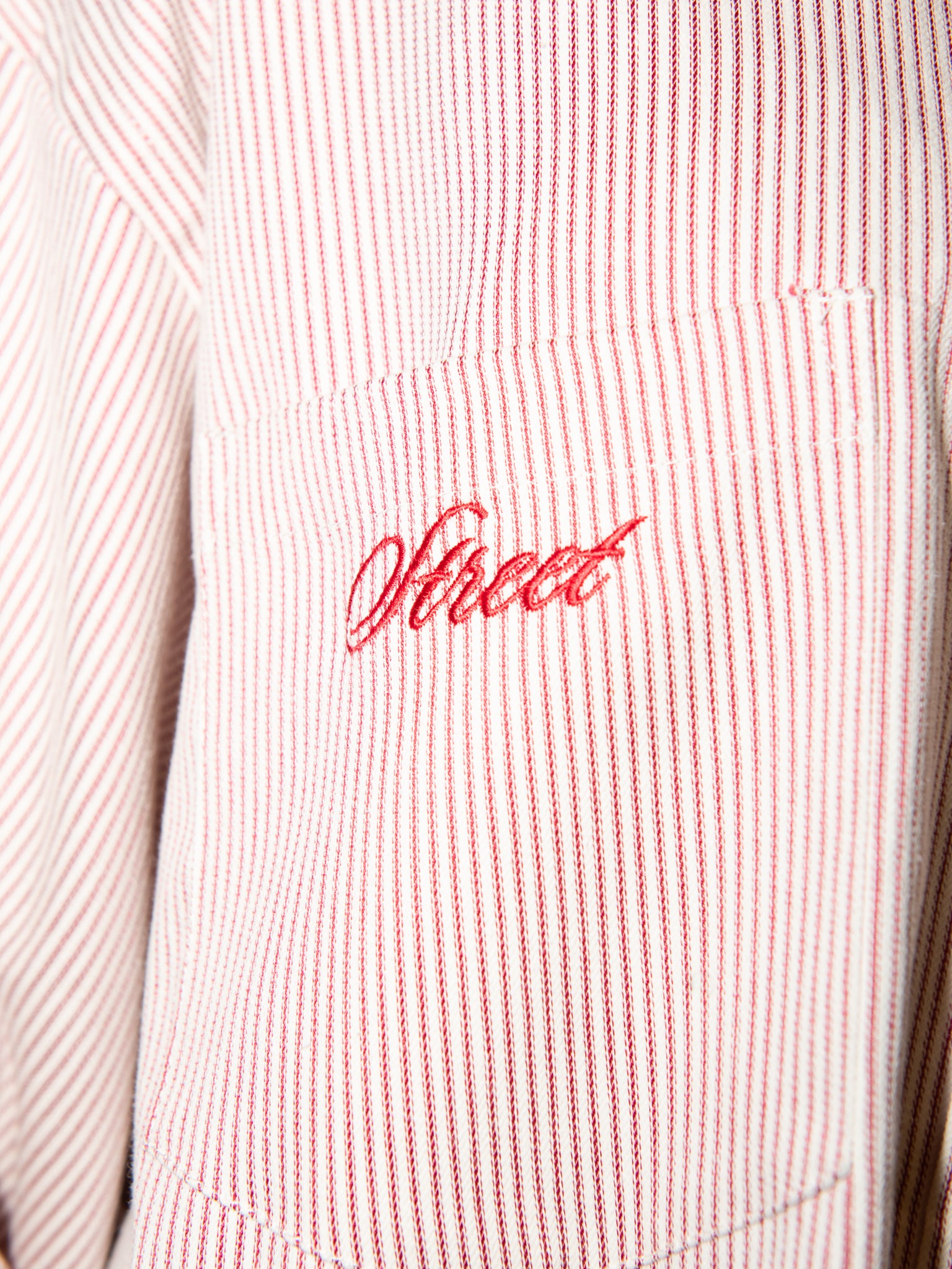 LIBRARIAN SHIRT IN RED STRIPE