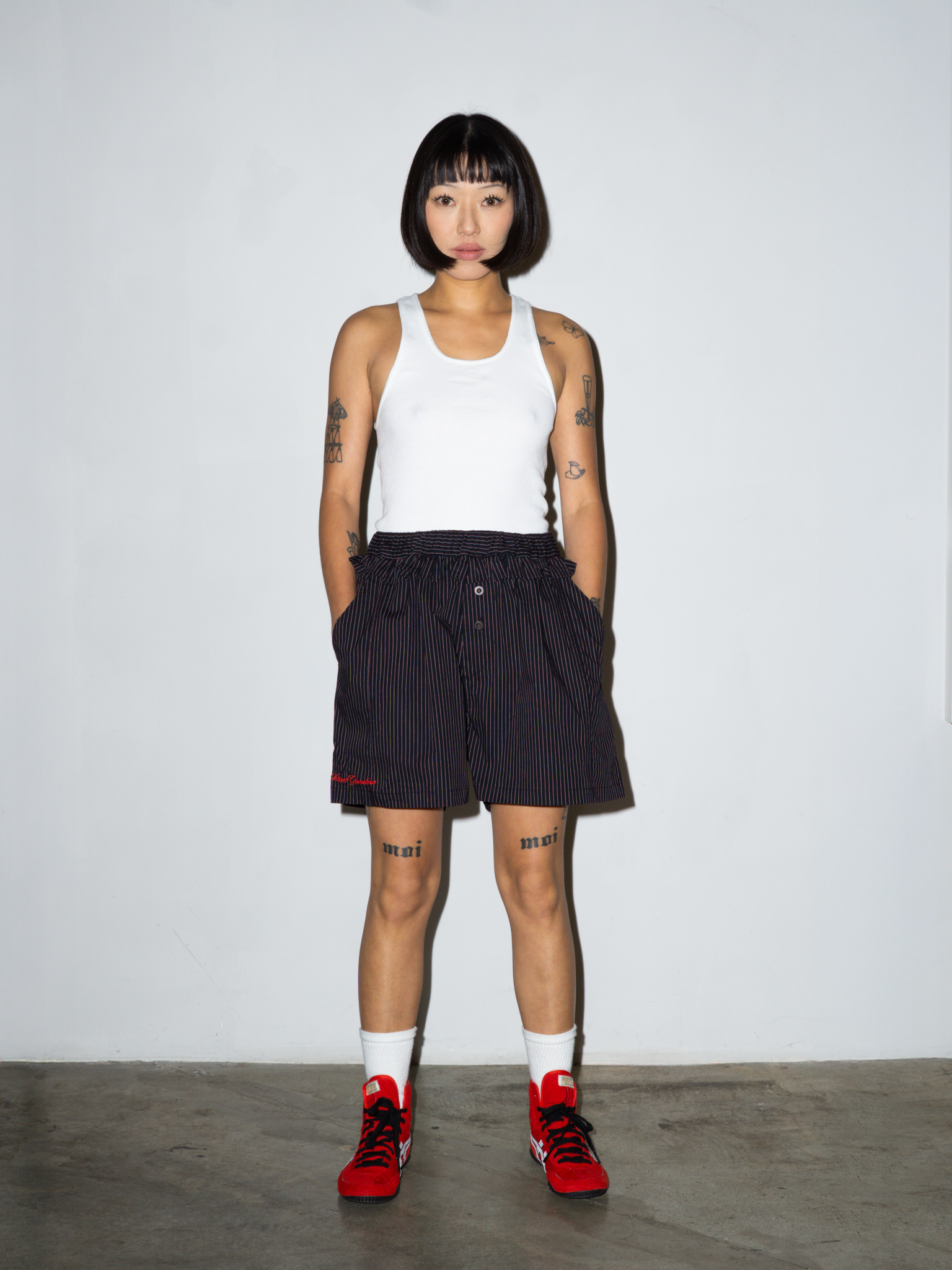 PANTY SHORT IN BLACK STRIPE