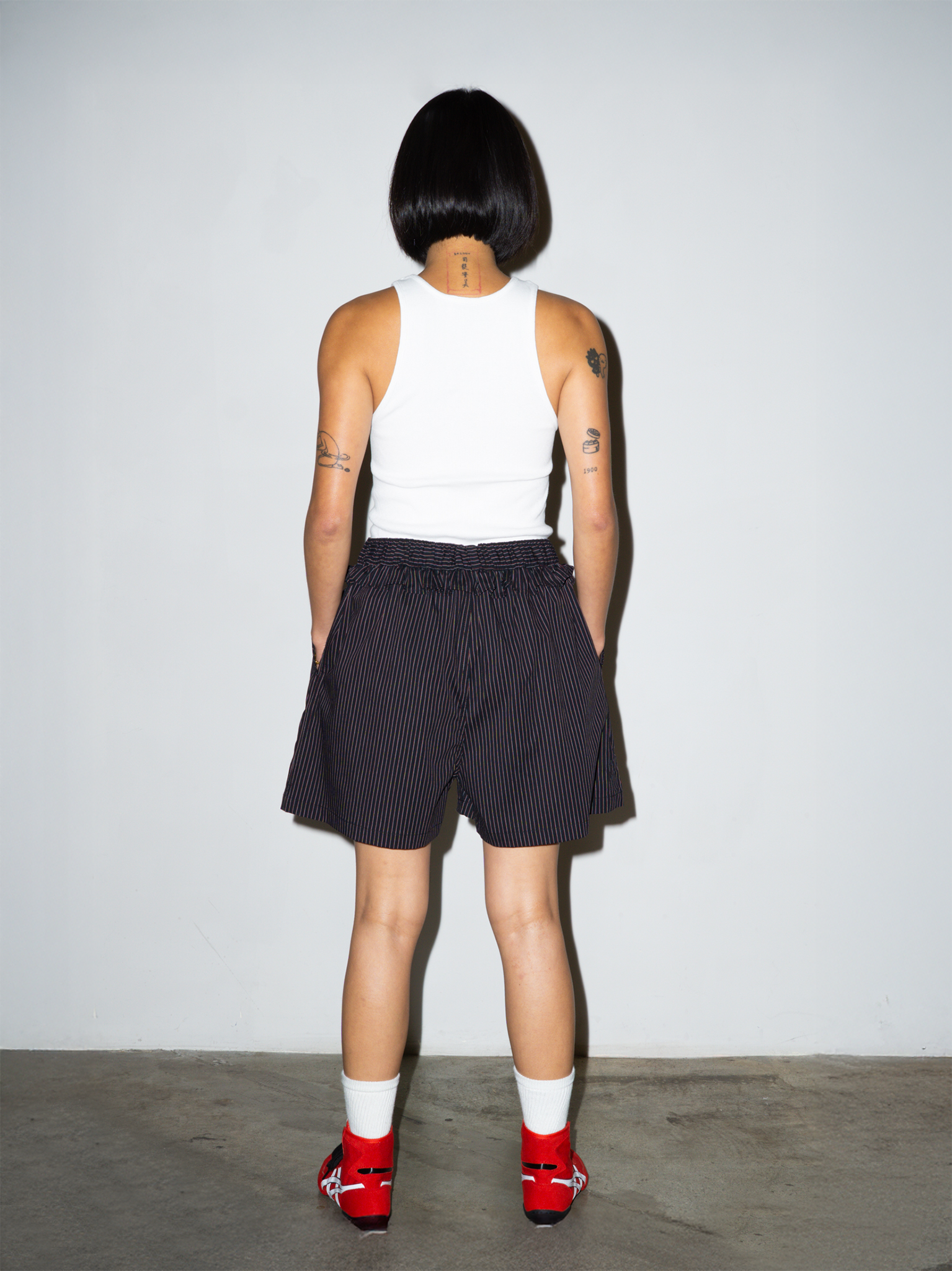 PANTY SHORT IN BLACK STRIPE