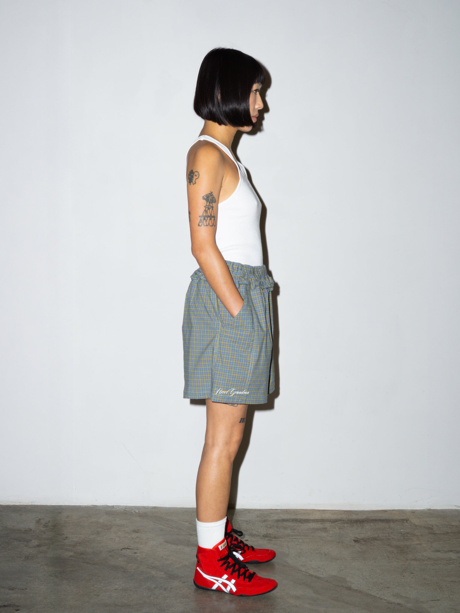 PANTY SHORT IN GREEN PLAID